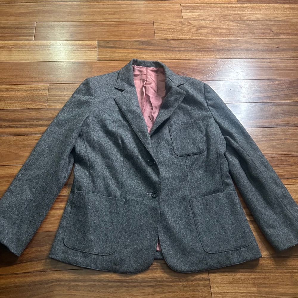 Vintage union made Madison Wool Blazer Gray Career Business Casual Jacket